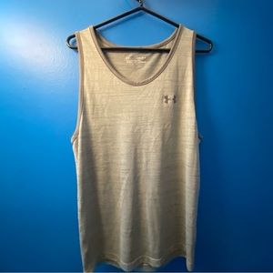 Gray under armour medium workout tank top